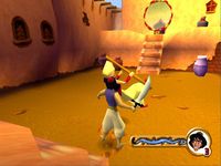 une photo d'Ã©cran de Aladdin - La Revanche de Nasira sur Sony Playstation